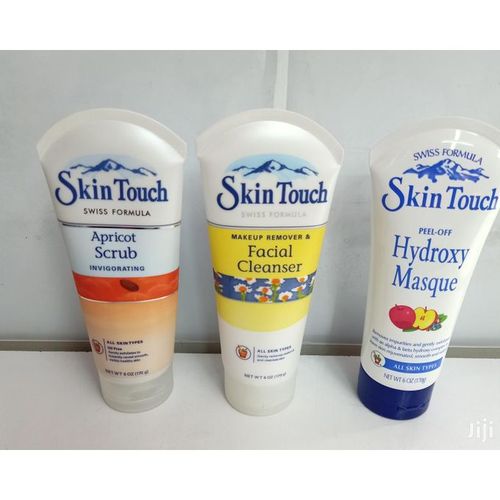 Skin Touch Swiss Formula Apricot Scrub, Facial Cleanser, Hydroxy Masque