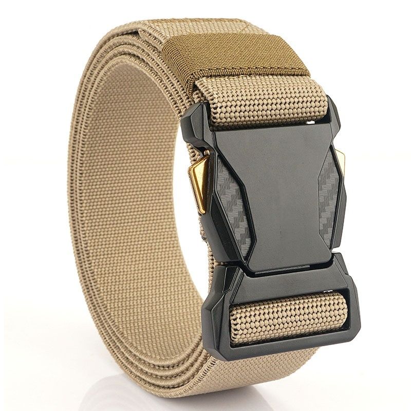 Men Tactical Belts Quick Release Outdoor Training Belt High Quality Casual Sports Men Belt Breathable and Comfortable Nylon Canvas Pants Belt Classic High Elastic Soldier Belt