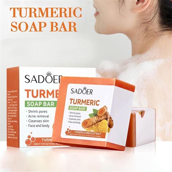 Turmeric Anti Acne Soap,Tend Skin Moisturizing Deep Cleansing Face And Body Tumeric Soap