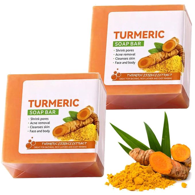 Turmeric Anti Acne Soap,Tend Skin Moisturizing Deep Cleansing Face and Body Tumeric Soap
