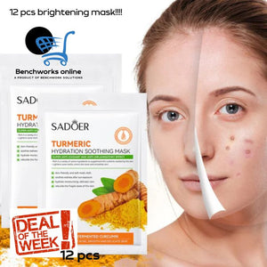 Turmeric Hydration Mask Facial Cleaning Pores Dirt Acne Blackhead Remover Moisturizing Deep Cleansing Oil control Skincare