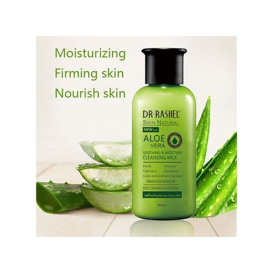Dr. Rashel Aloe Vera Soothing & Moisture Cleansing Milk - Make-up Remover, Purify, Tightens, Moisturizing, Smoothen Natural Skin Care