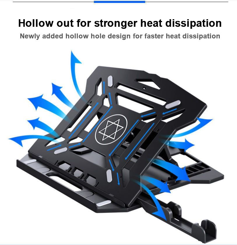 Computer stand laptop base eight level adjustment laptop stand height heat dissipation lifting bracket heat dissipation rotatable pad with turntable