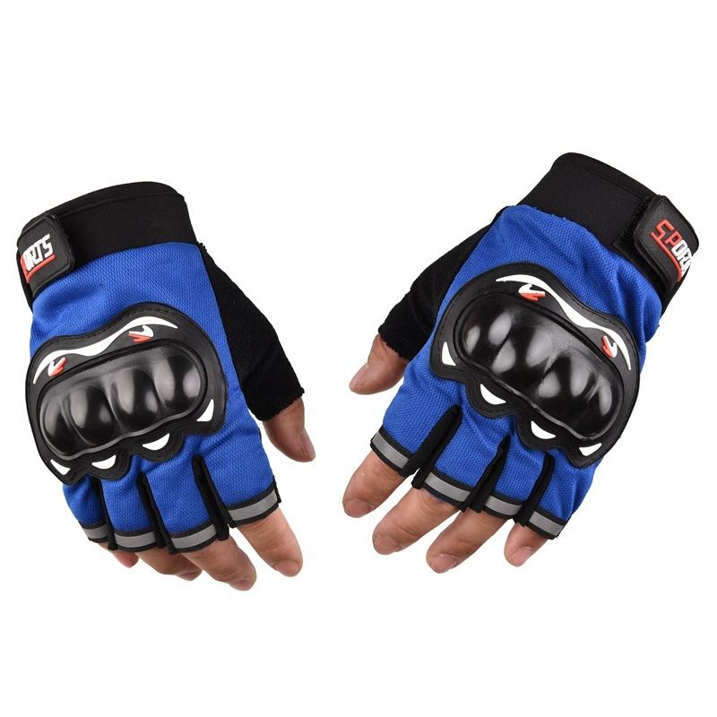 Half-finger gloves Men's And Women's Motorcycle Gloves Protective shell Cycling Gloves open-finger tactics gloves Outdoor Sports protection Fitness Barbell Equipment Weightlifting riding climbing
