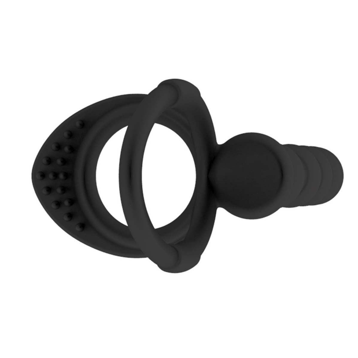 Silicone Anal Beads Butt Plug with Cock Ring Strap On Anus Plug Vaginal G Spot Stimulator Double Penetration Dildo Prostate Massager Adult Sex Toy for Men Wome Couples