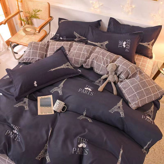 New Arrivals 4in1 Bedding sets & accessories duvet cover (1 quilt cover +1 bed sheet +2 Pillowcase )without duvet and pillow insert
