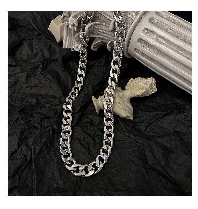 New Arrivals Non-embroidered steel NK chain men's Cuban necklace 304 titanium steel necklace women's hiphop European and American hip hop DIY jewelry accessories Valentine's Day Gifts