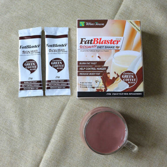 Wins Town Fat Blaster Diet Shake , Weight Loss Meal Replacement with green coffee, Chocolate Flavor