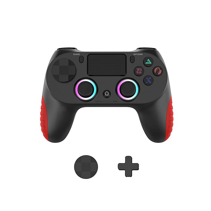 P4 Game Controller Wireless Bluetooth PC Joystick Six-axis Dual Four-vibration Gamepad Console With Light Game Console Game Pad For Android IOS Phone PC Tablet TV Box Game Accessories