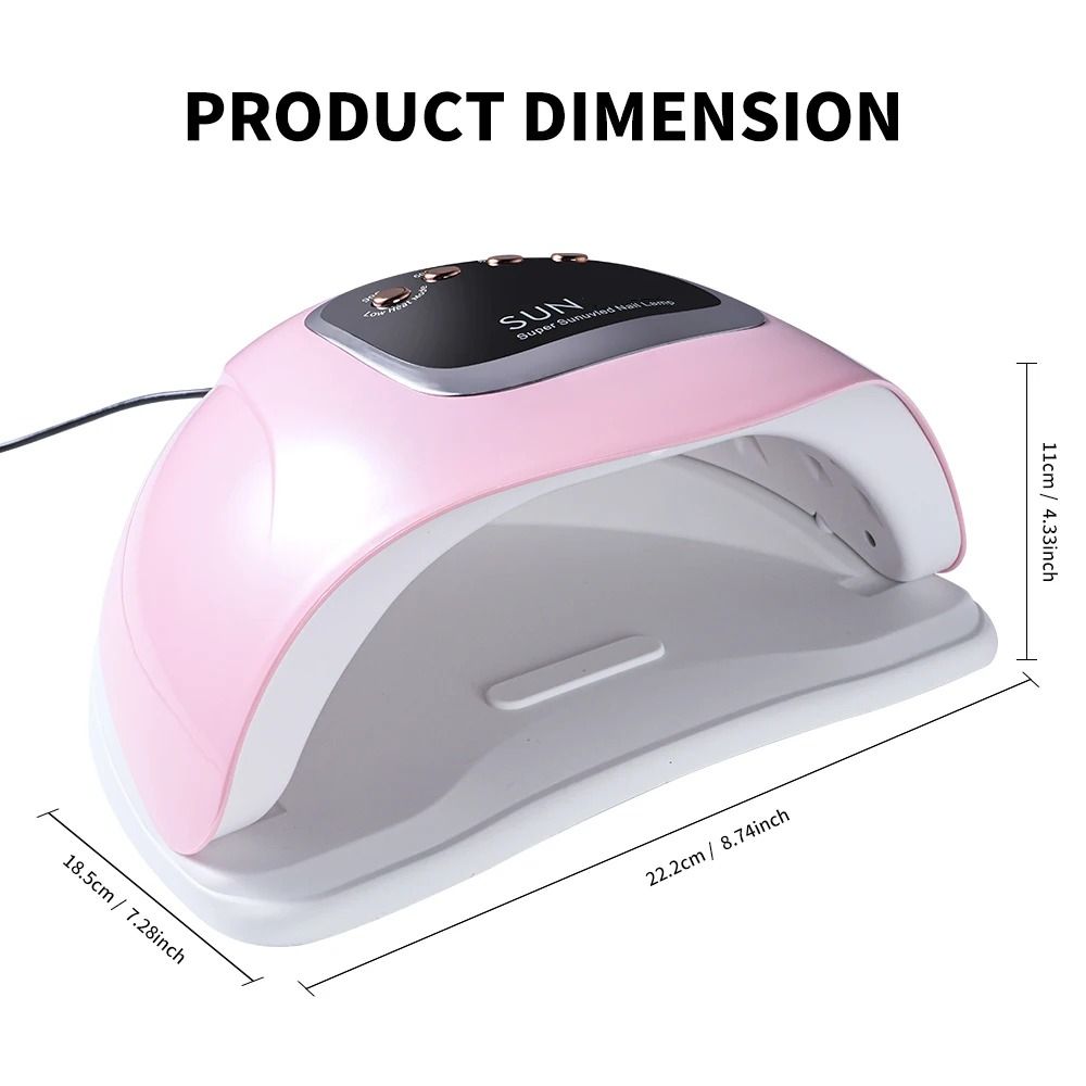 280W 66 LED Nail Art Lamp SUN X15 MAX Professional Gel Polish Dryer With 4 Timer Auto Sensors For Nail Salon Tools