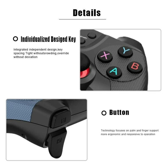 2Pcs Wireless Gamepad Gaming Control Video Game Pad Bluetooth Controller For PC TV Box Joystick Gamer Cellphone