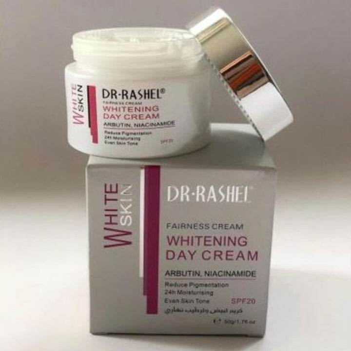 Dr. Rashel White Skin Whitening DAY Cream With Arbutin, Niacinamide Reduce Pigmentation Even Skin Tone Fairness Cream