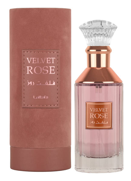 Velvet Rose for Unisex Eau de Parfum Spray, 100 ml by Lattafa Perfumes 100 ml bottle