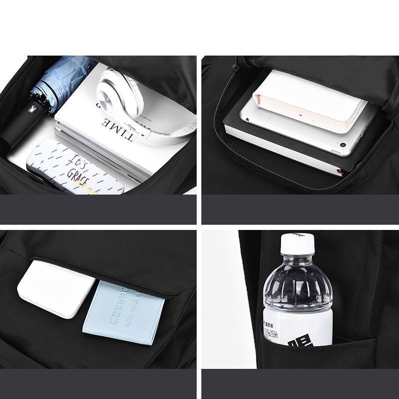 2in1 backpack bag+chest bag Student backpack Laptop Bag Travel bag schoolbag phone bag