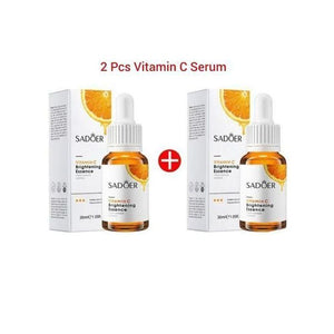 Vitamin C Serum, Face Brightening Vitamin C Essence , Awakens Skin Vitality, Moisturizing, Anti Wrinkles, Anti Aging, Whiten Dark Spots SET OF 2