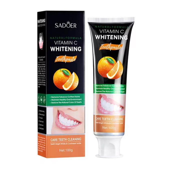 Vitamin C Whitening Toothpaste – Brightens Teeth & Strengthens Gums