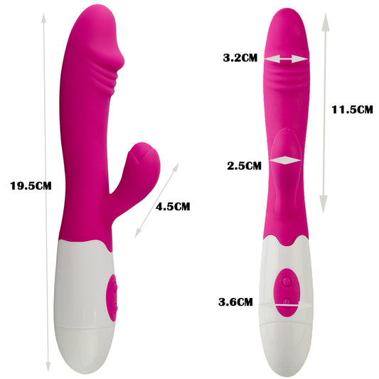 Womens Upgraded Vibrator Powerful G Spot Silicone Dildo Powerful Quiet Vagina Clit Stimulator 2 Motors Best Seller Adult Sex Toys Gift for Girlfriend Wife