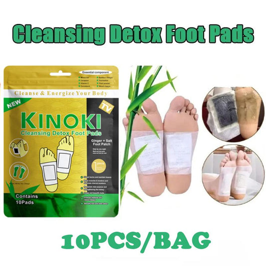 10pcs/box Detox Foot Patches, Foot Pads Toxins Remover Cleansing Detox Foot Patches, Feet Slimming Cleansing Herbal Body Health For Weight Loss, Detox Foot Patch Natural Improve Sleep Foot Body Care