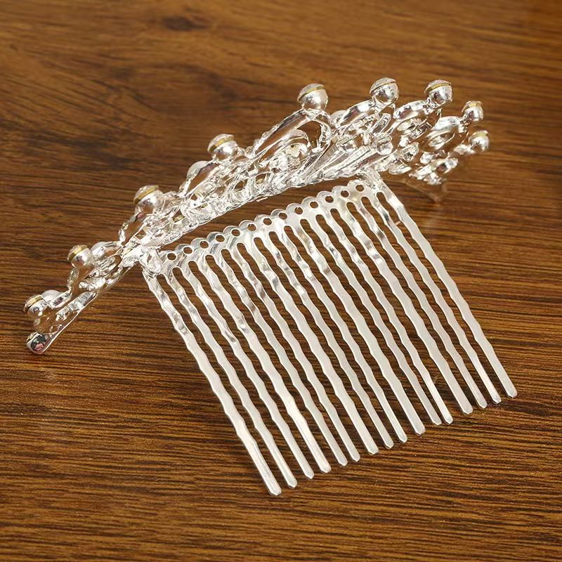 Diamond studded flower, leaf, hair headband, princess birthday atmosphere, crown headband, light luxury, fashionable and high-end feeling