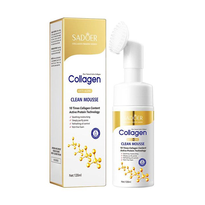 Collagen Facial Cleanser Mousse Deep Cleansing Skincare Moisturizing Firming Face Wash Foam Cleanser Skin Care Products