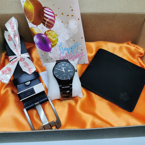 Watch, Wallet and Belt Gift Hamper