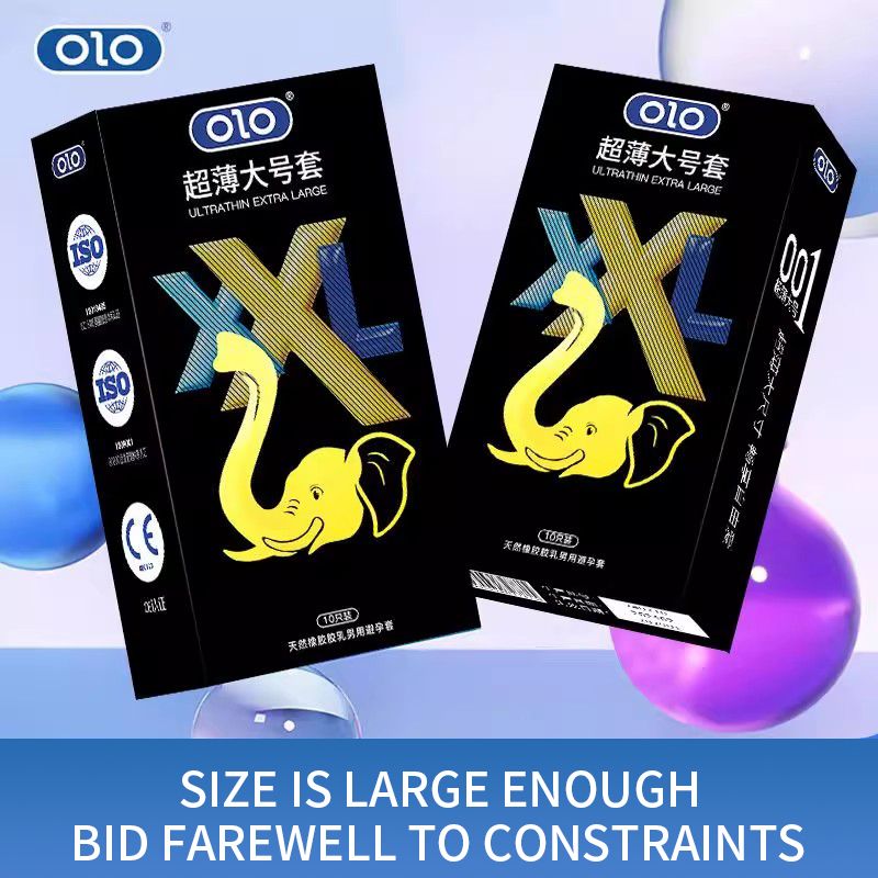OLO large ultra-thin genuine condom, men's special large penis condom, 56mm, naked inserted into the penis condom