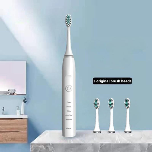 Smart electric toothbrush USB rechargeable ultrasonic automatic teeth cleaner set Powered Toothbrushes