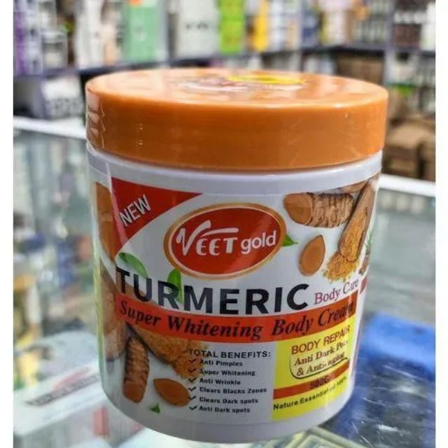 VEET GOLD Turmeric Super Whitening Body Cream -500G
