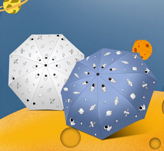 Astronaut Umbrella Folding Umbrellas Sun/UV protection Umbrella Dual-use Umbrella for Sun and Rain