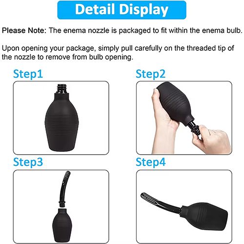 Enema Douche Clean 310ml Large Capacity Healthy Wash Flusher System for Men Women Made of Comfortable Silicone Anal Shower Reusable Vaginal And Anal Cleaner Home Tests Care