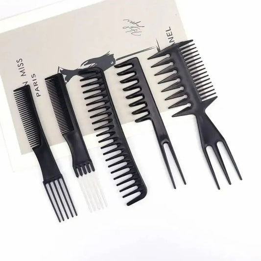 11Pcs Hair Comb Hairdresser Brush Black Plastic Hairbrush Hair Styling Tail Comb Mini Salon Hair Tools