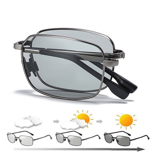 New Men Polarized Folding Sunglasses Vintage Male Outdoor Driving Cycling Sun Glasses Photochromic Eyewear