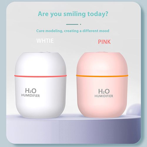 Air Humidifier Cute Aroma Diffuser With LED Night Light Cool Mist Humidifiers For Bedroom Home Car Plants Purifier Humificador Home Appliances