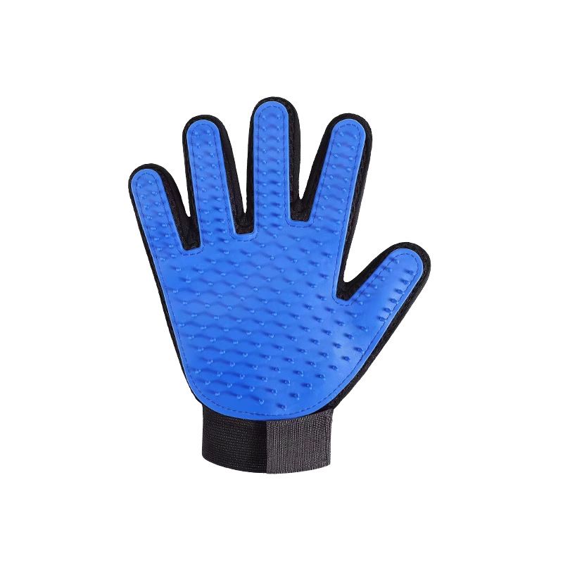 Pet Hair Removal Brush Cat and Dog Hair Removal Gloves Cat and Dog Floating Hair Bath Supplies Rubber Gloves Grooming Comb Pet Finger Cleaning Massage Tool Hair Removal Brush Pet Grooming Gloves