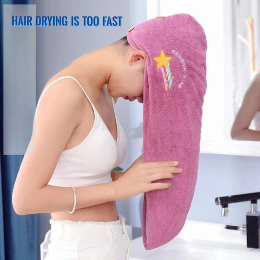women bathroom head Hair Towel Wrap coral velvet super absorbent quick dry hair hat caps bathroom product for long & bulky hair