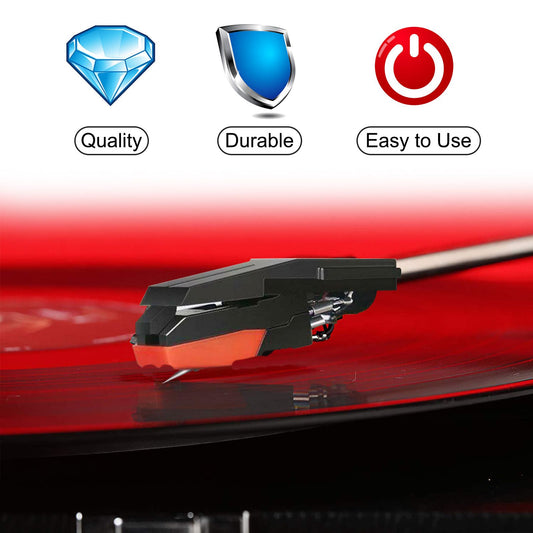 Record Player Needle, 6/3 Pcs Stylus Replacement Turntable Needle Diamond Stylus Record Player Needle With Diamond Tip for most Crosley Vinyl Jensen 1byone ION ICT04RS Phonograph