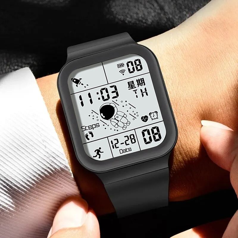 Fashion Student Watches Couple Electronic LED Digital Watch For Men Watch Sport Waterproof Multifunctional Alarm Clock Man