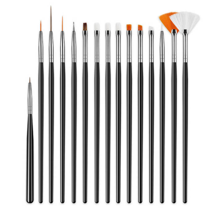 15 pcs/set Nail Pen Set Art Design Brush Nails Supplies for Women Beginners Painting Brush Lines Manicuring Tools Nail & Tools