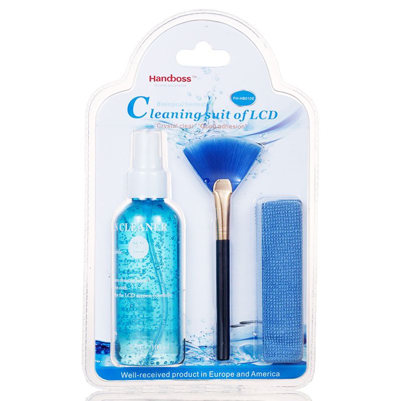 3 in 1 TV And Mobile Phone And Laptop Monitor Computer LCD Screen Cleaner Digital Camera Screen Cleaning Mobile Phone Screen Cleaning Kit CD Scanner Keyboard Cleaning Tools Protective Agents