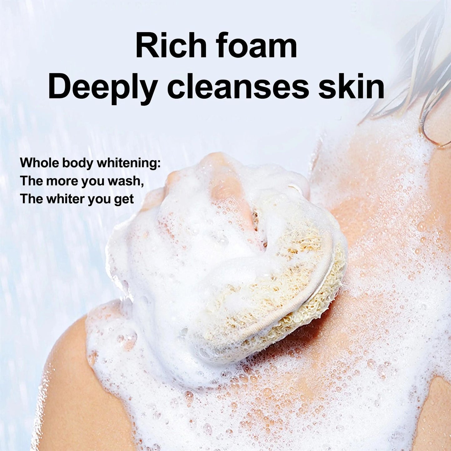 ROUSHUN Body Wash Kojic Vitamin C & GLUTA-C Whitening Body Wash Removes Acnes Clear Pimples Cleans and Hydrates Glow and Shine Kojic Scrub Shower Cream 1000 ml Body Washe