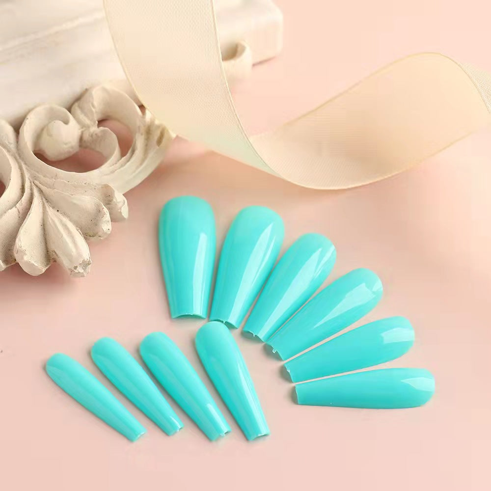 False Press On Nails Artificial Fingernails With Packaging Box Press On Nails Personal Care Nail Artificial Fingernails 10 Mix Colours DIY ABS Nail Tips Press