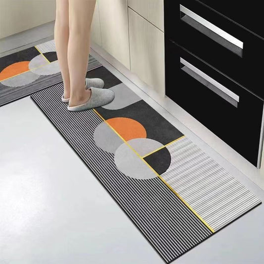 2 Pieces Kitchen Rugs Set Non Slip Kitchen Mat Rubber Backing Mat Slip Kitchen Mats Waterproof Kitchen Rug Ergonomic Comfort Standing Mat for Kitchen