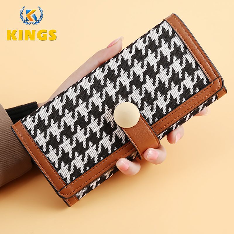 Women Wallet Ladies Coin Purse Tri-fold Geometric Patterns Wallet