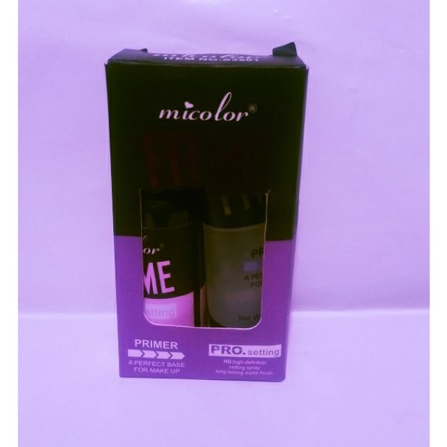 Micolor 2 In 1 Fit Me Primer + Pro. Setting Spray Fixer Matte Finish Makeup with vitamin C&E