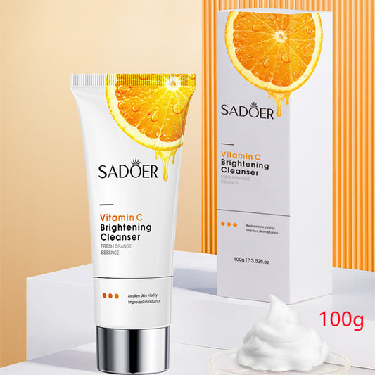 SADOER 27Pcs Skin Care Set Vitamin C Face Cleansers + Moisturizing lotion + Face Essence +Face Toner Tone+Eye Cream +20Pcs Masks +Lipstick + Hand Cream Gift set