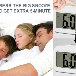 Digital Smart Alarm Clock Table Electronic Watches Desk Decoration and Accessory Calendars for Home Child Bedside Comfort