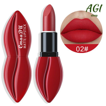 Waterproof Big Mouth Nude Matte Lipsticks Long Lasting Lip Stick Not Fading Makeup Lipgloss Red Velvet Lipstick Makeup Beauty Cosmetic Vitality Color Lipstick