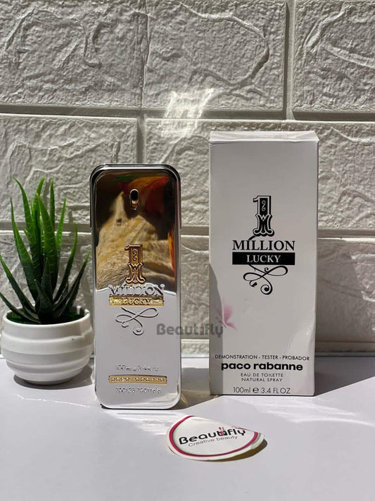 Generic Paco Rabanne â€“ 1 Million Lucky â€“ 100ml EDT Tester for Men Plus free 5 travel spray and Deodorant
