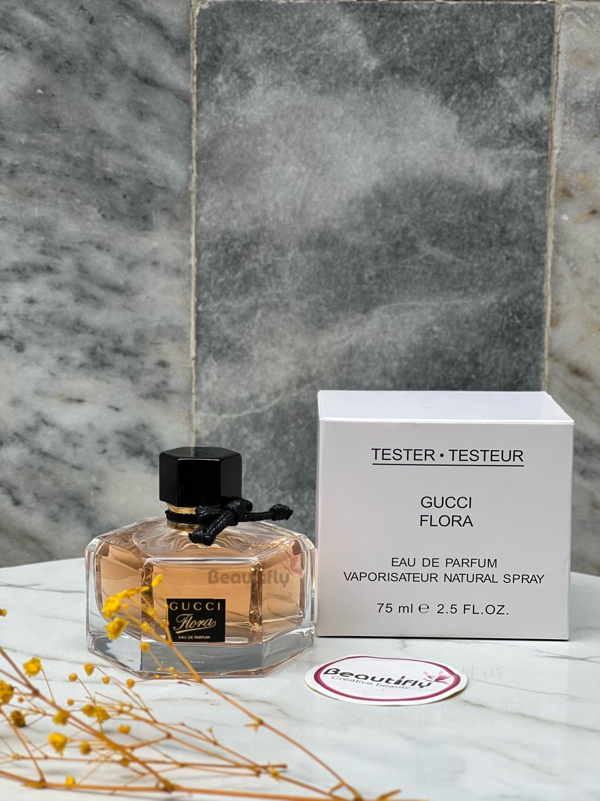 Generic Gucci Flora â€“ 75ml Tester â€“ EDP for Women Plus free 5 travel spray and Deodorant