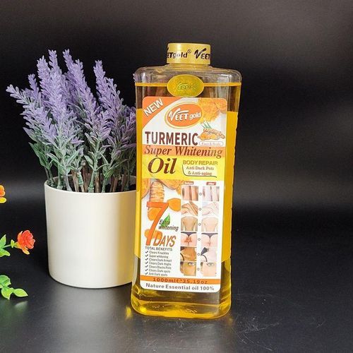VEET GOLD Tumeric Super Whitening and Brightening Body Oil